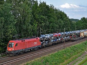 Oostenrijkse Bundesbahn autotrein